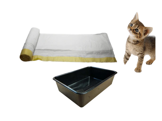 Cat Litter Bin Bag Liners with Drawstring 70 x 43 cm Roll of 15 B0015 / B0367 / 100438 (Parcel Rate)