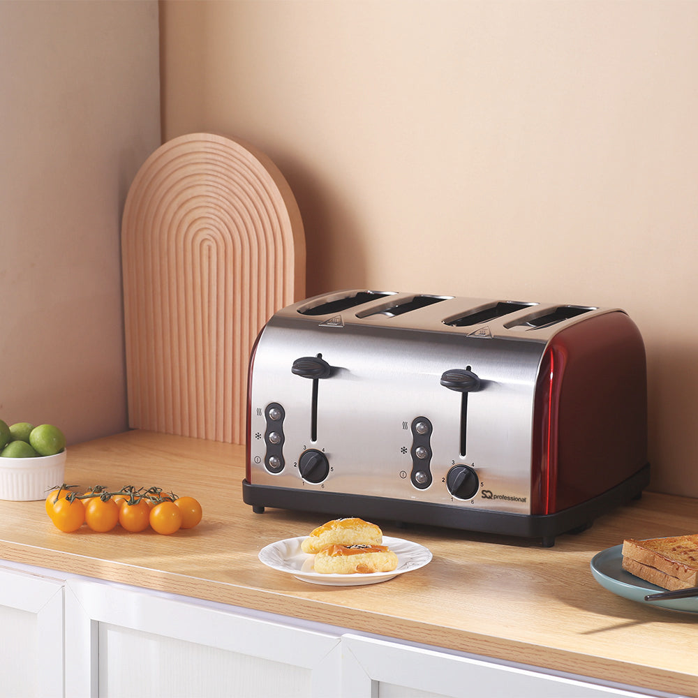 SQ Professional Gems Legacy 4 Slice Toaster 1500W Ruby 10961 (Big Parcel Rate)