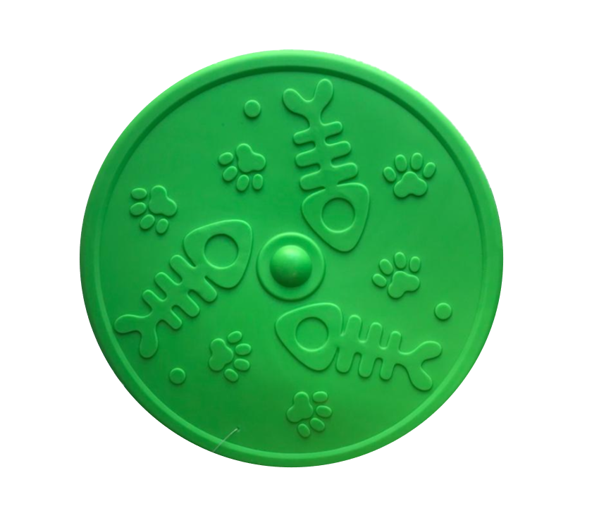 Pet Dog Toy Silicone Rubber Frisbee Flying Disc Assorted Colours 3043 A  (Parcel Rate)