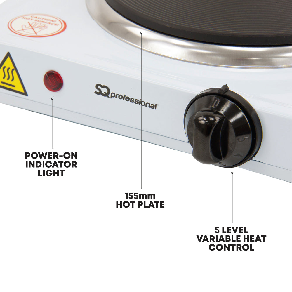 SQ Professional Blitz Hot Plate Hob Single 1000W P99204 / 4011 A (Parcel Rate)