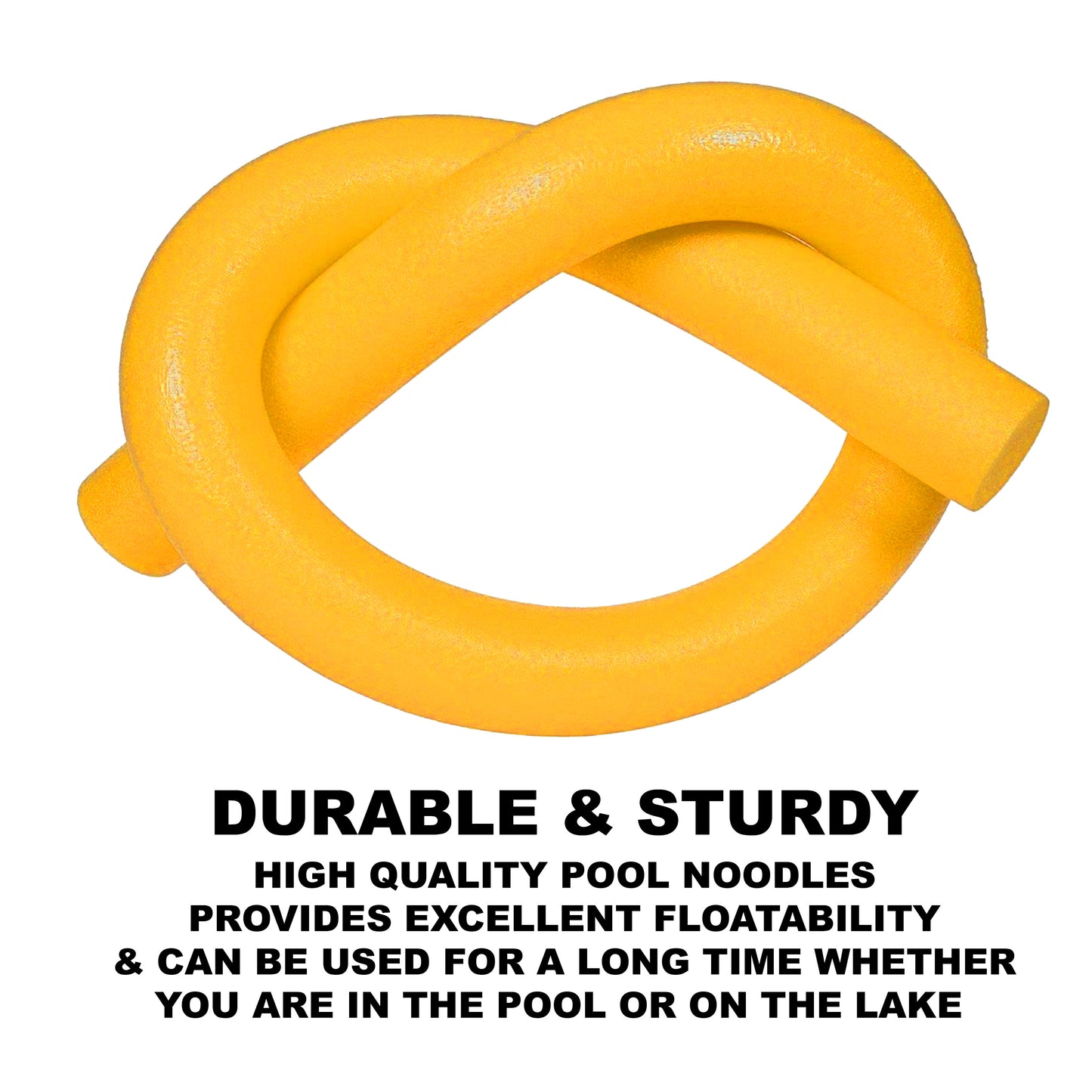 Swimming Pool Foam Noodle Tube Yellow 5001 (Parcel Rate)