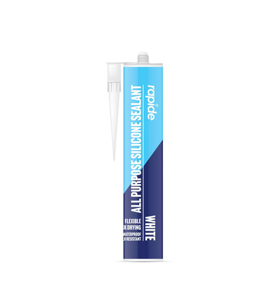 Rapide Flexible All Purpose Silicone Sealant White 5966 A (Parcel Rate)