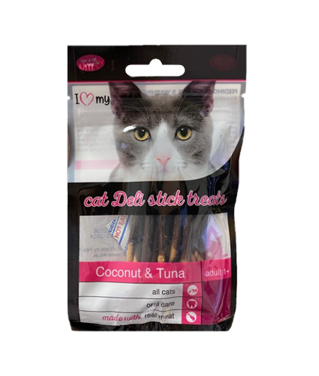 Pet Cat Treats Deli Sticks Coconut & Tuna 25g Expiry Date: 20/12/2024 74368 A (Parcel Rate)