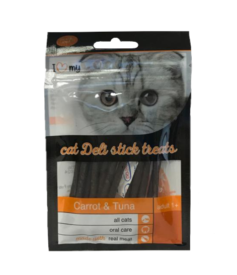 Pet Cat Treats Deli Sticks Carrot & Tuna 25g Expiry Date: 20/12/2024 74369 (Parcel Rate)