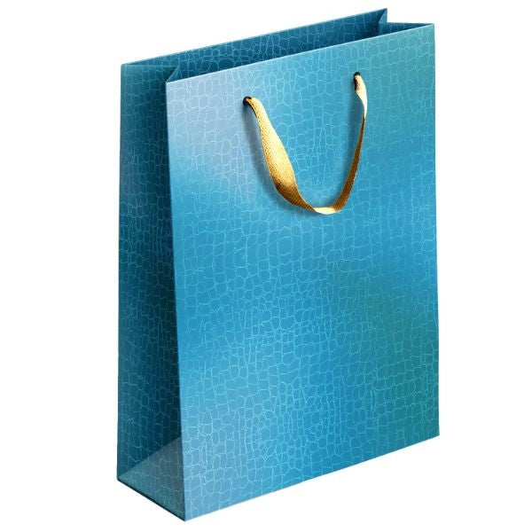 Embossed Metallic Paper Gift Bag Medium Assorted Colours P1900 (Large Letter Rate)