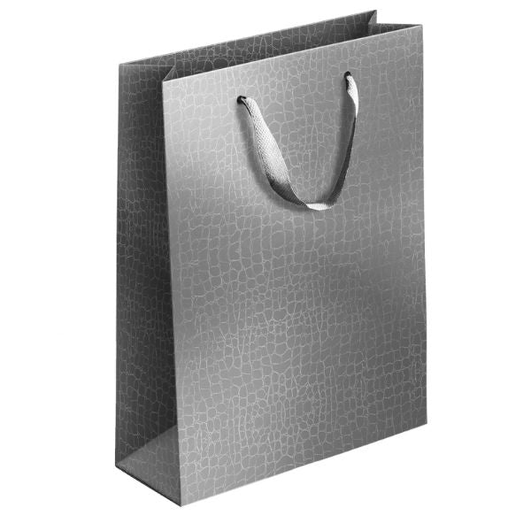 Embossed Metallic Paper Gift Bag Large Assorted Colours P1916 (Parcel Rate)