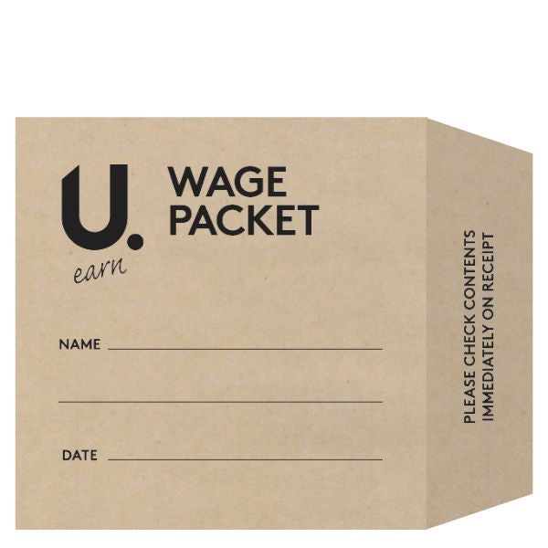 Wage Packet Salary Cash Envelopes Brown Envelopes 70 Pack P2224 (Parce ...