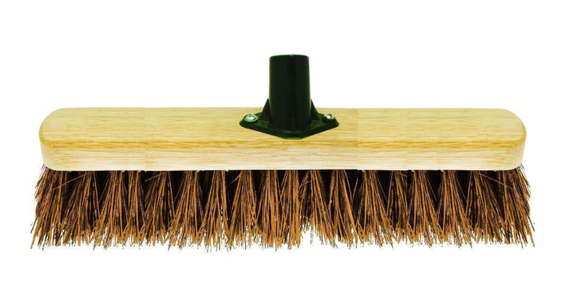 Hard Bassine Garden Wooden Broom Brush Head 60 cm SK28409 (Big Parcel Rate)