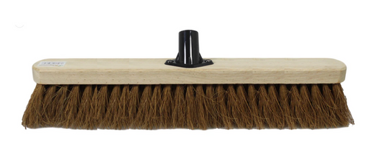 Soft Coco Garden Wooden Broom Brush Head 60 cm SK28408 (Big Parcel Rate)