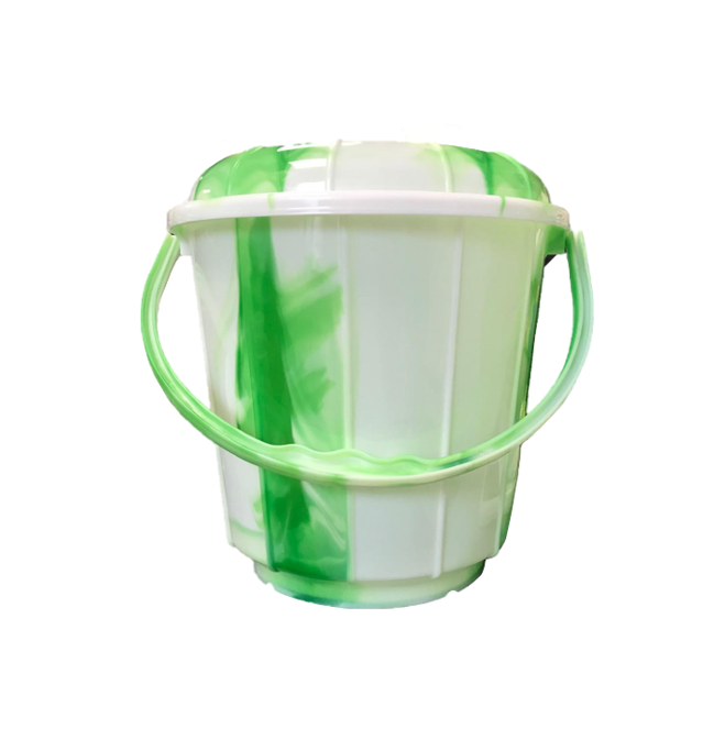 20 Litre Tie Dye Design Plastic Bucket with Lid Assorted Colours TS60993 (Big Parcel Rate)