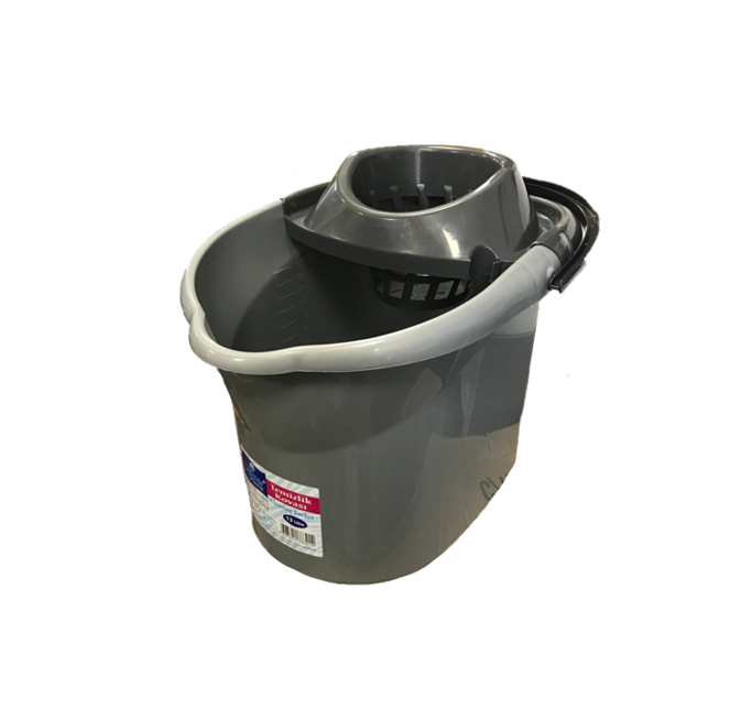 Plastic Mop Bucket 13 Litre Assorted Colours UP301 (Parcel Rate)