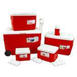 Ice Chest Cooler Box Set of 6 Red 1.25L / 6L / 14L / 31L / 60L 80153508B (Big Parcel)