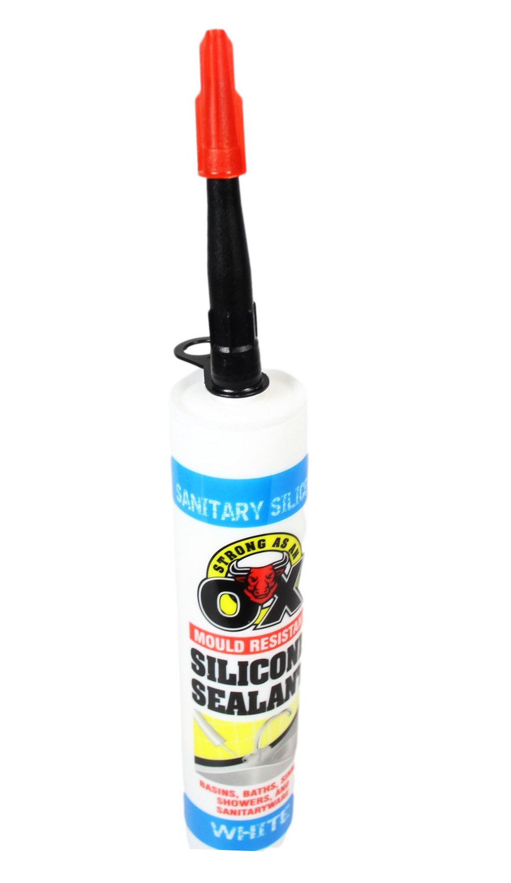 SAAO Kitchen Bathroom Silicone Sealant White 300ml 3192 (Parcel Rate)