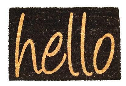 Coir Door Mat Hello Design 4018 A  (Parcel Rate)