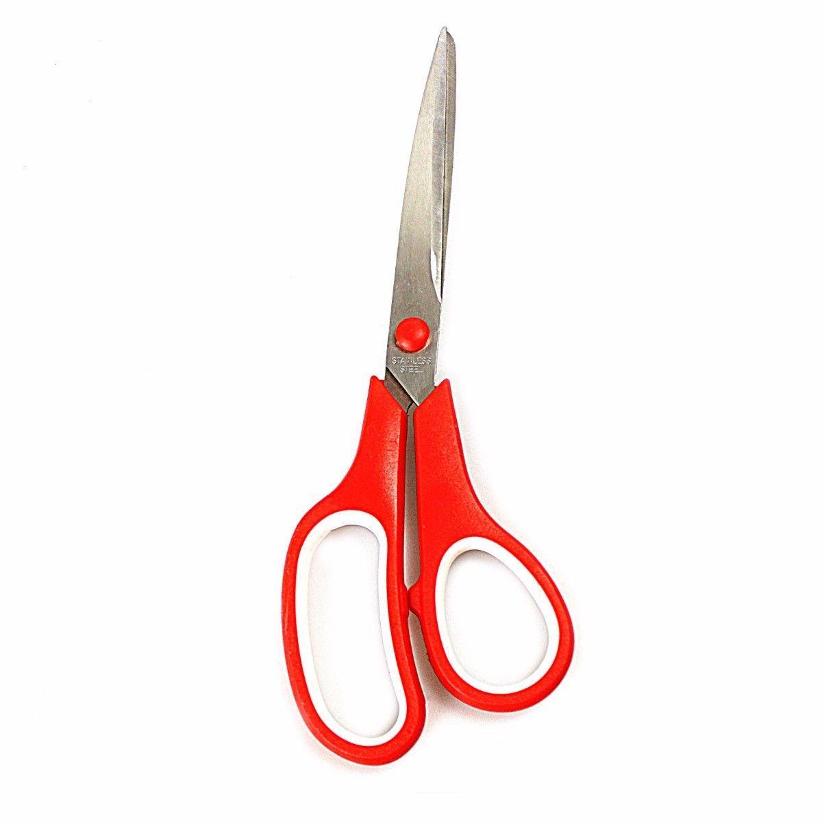 Stainless Steel Comfortable ABS Scissors Assorted Colours 0350 (Large Letter Rate)