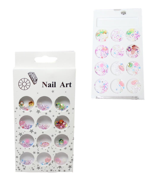 Assorted Nail Art Parts Glitter Gems Crystal Decoration Assorted Designs 5571A (Large Letter Rate)