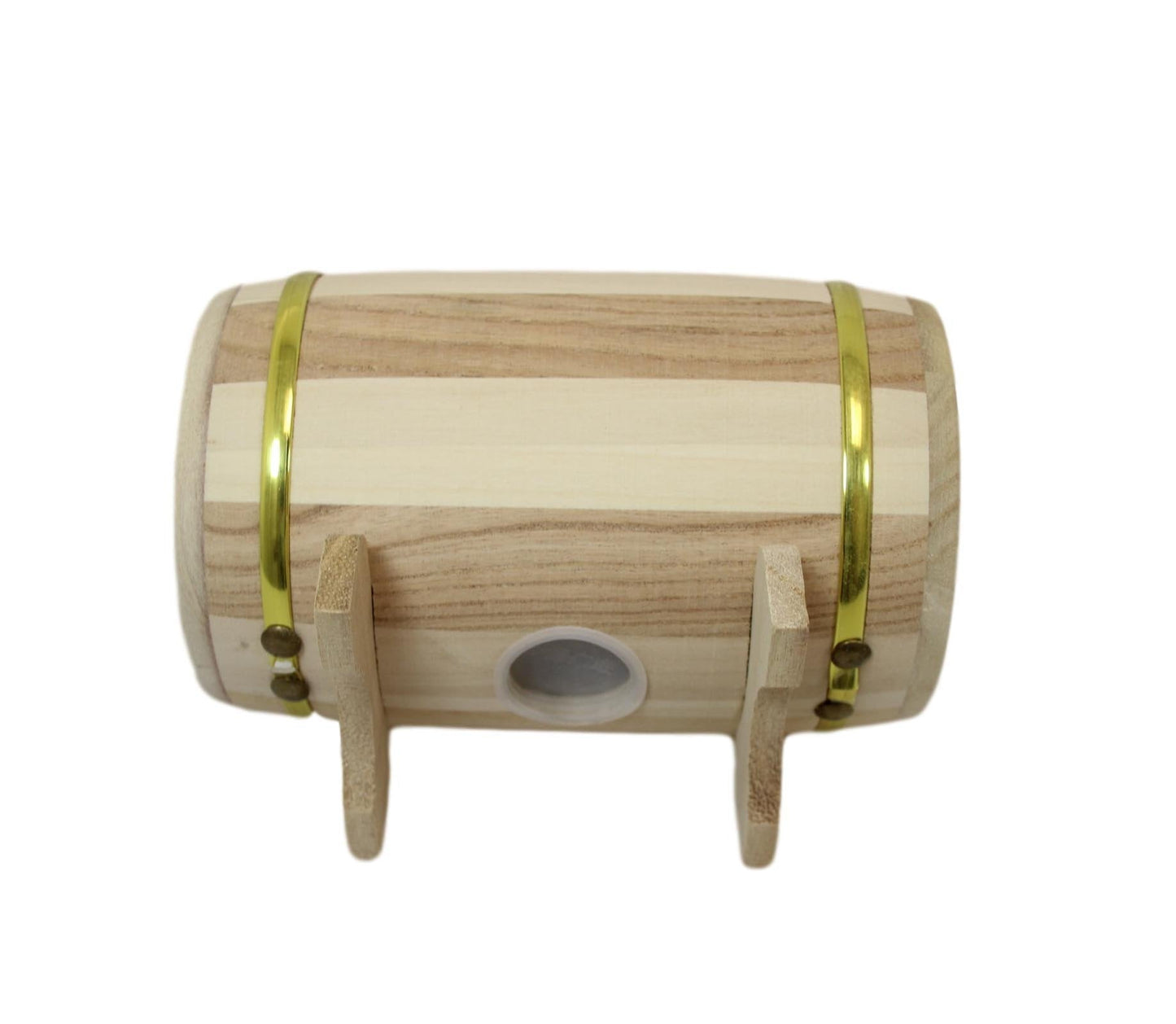 Wooden Treasure Box Style Money Box Deposit Box Gold Rim Vintage Style 16cm x 10cm 6099 (Parcel Rate)