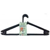 Plastic Wardrobe Clothes Hangers Pack of 6 Assorted Colours H0271 (Parcel Rate)