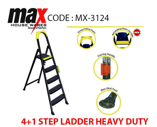 Step Ladder Heavy Duty 4+1 Diy Home MX3124 (Big Parcel Rate)p