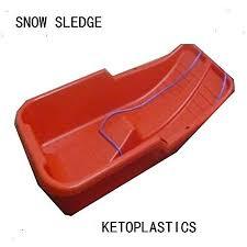 Plastic Snow Sledge Sleigh 86 x 40 cm Red LL5018 A (Big Parcel Rate)