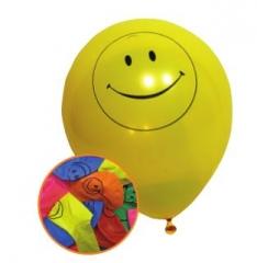 Smiley Face Balloons Pack of 10 Assorted Colours P2744 (Large Letter Rate)