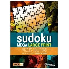 Mega Large Print Modern Sudoku Book 2 Tricky & Hard P2963 (Parcel Rate)